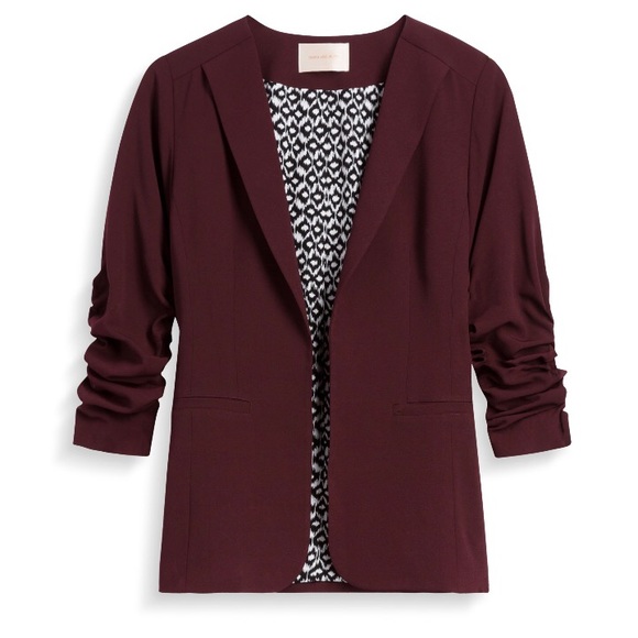 Skies Are Blue Jackets & Blazers - Raja Collarless Blazer